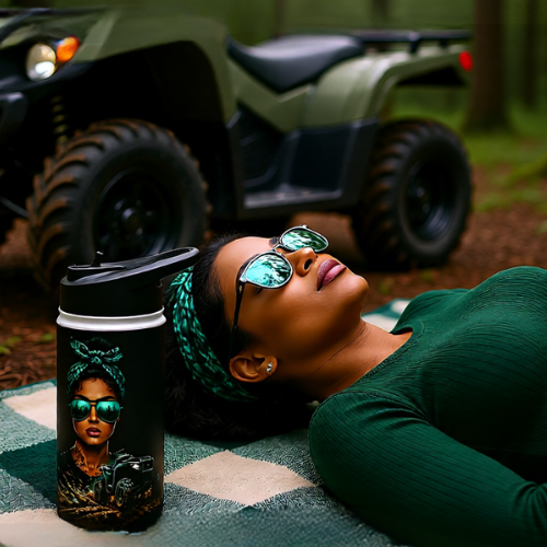 Dirtista Stainless Steel Water Bottle — 'She Rides Where She Wants'