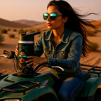 Dirtista Stainless Steel Water Bottle — 'She Rides Where She Wants'