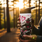 Motocross Queen Stainless Steel Water Bottle — 'Queen of the Trails' Pink Off‑Road Design