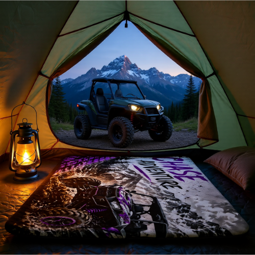 Chase Adventure Sherpa Fleece Blanket | Purple UTV Throw