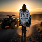 Soft Girl. Loud Machine. Sherpa Fleece Blanket | Women's Off-Road ATV & UTV Throw Blanket | Dirtista