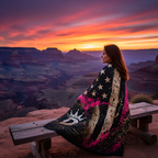 Distressed American Flag Sherpa Blanket with Pink Accent — Cozy Patriotic Throw