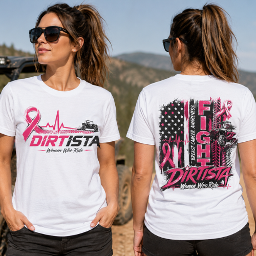 Dirtista Breast Cancer Awareness Women’s UTV T-Shirt
