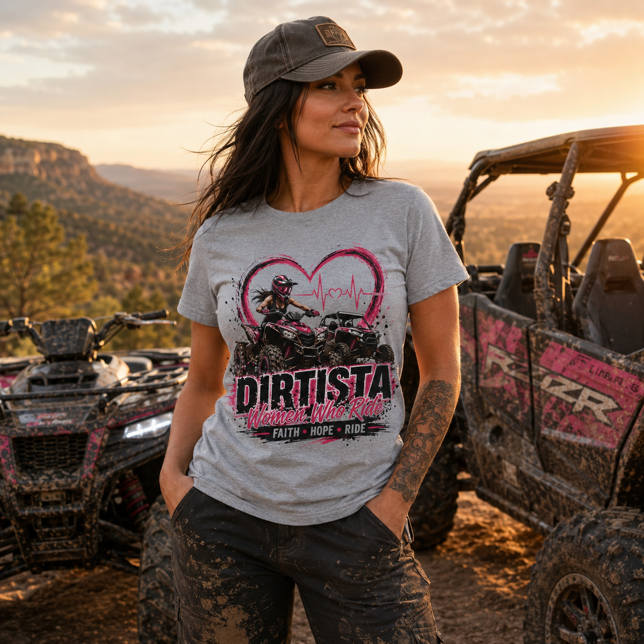 Faith Hope Ride Women’s ATV/UTV T-Shirt – Dirtista