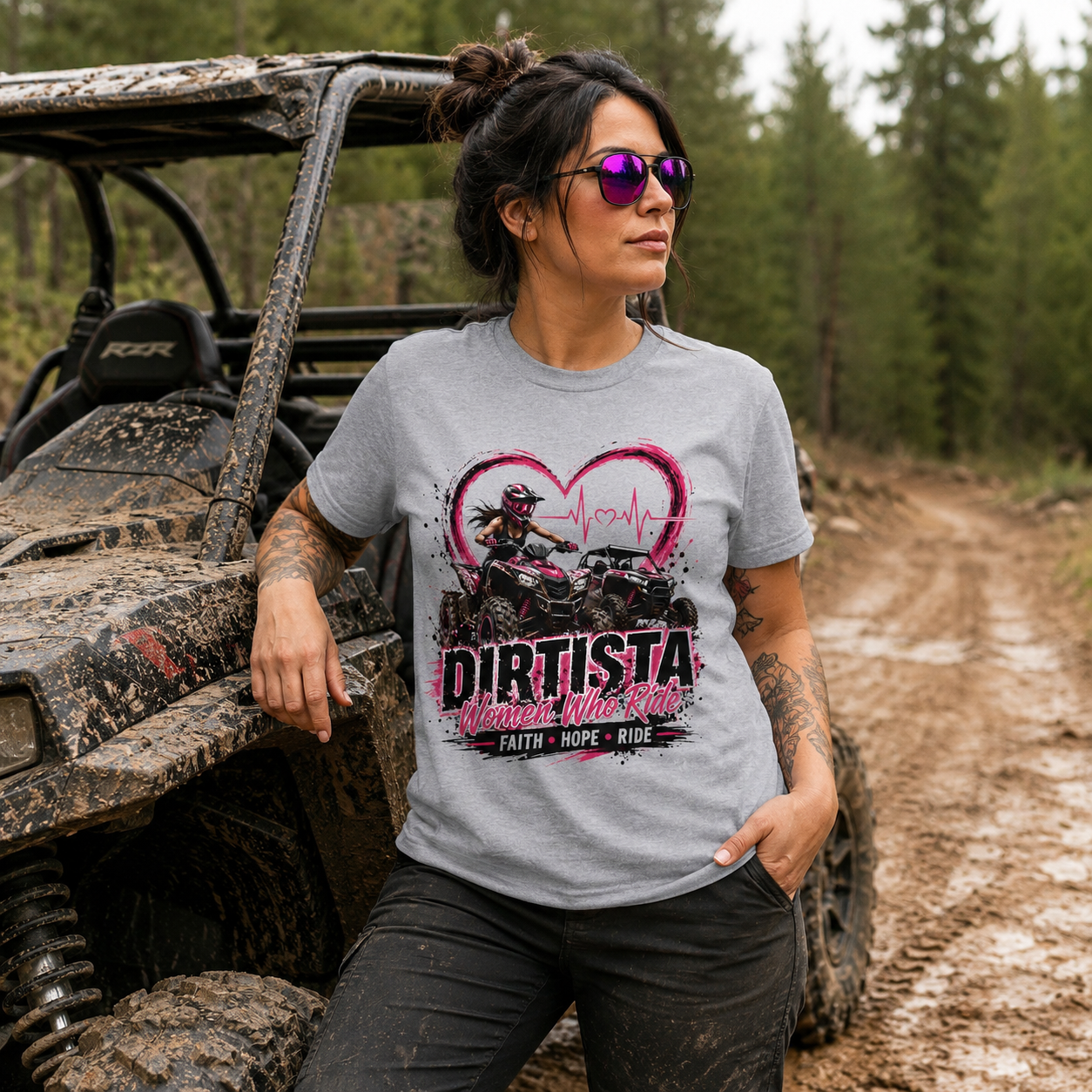 Faith Hope Ride Women’s ATV/UTV T-Shirt – Dirtista