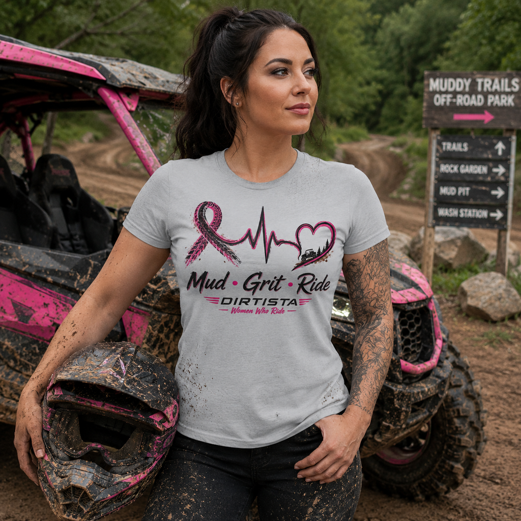 Mud Grit Ride Breast Cancer Awareness Women’s UTV T-Shirt