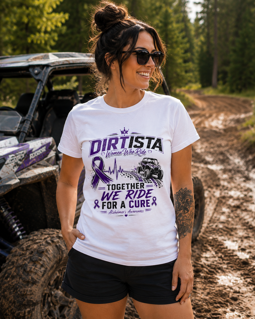 Together We Ride Alzheimer’s Awareness Women’s UTV T-Shirt | Dirtista