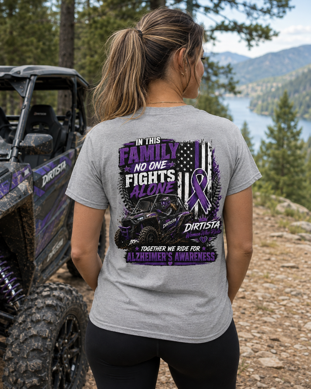 Together We Ride Alzheimer’s Awareness Women’s UTV T-Shirt | Dirtista