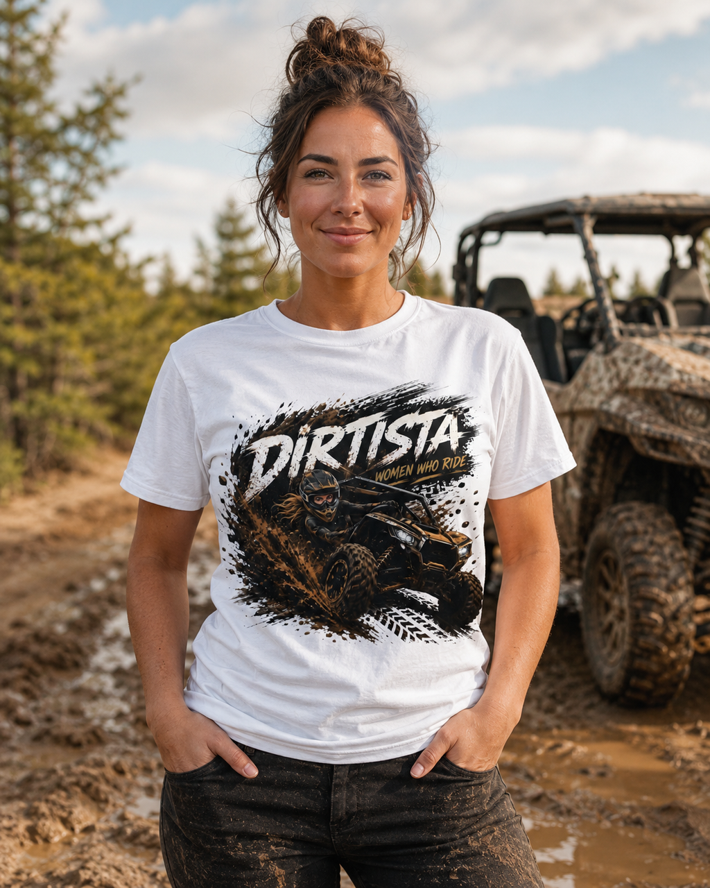 Mud Rider Women’s ATV/UTV T-Shirt – Dirtista Women Who Ride