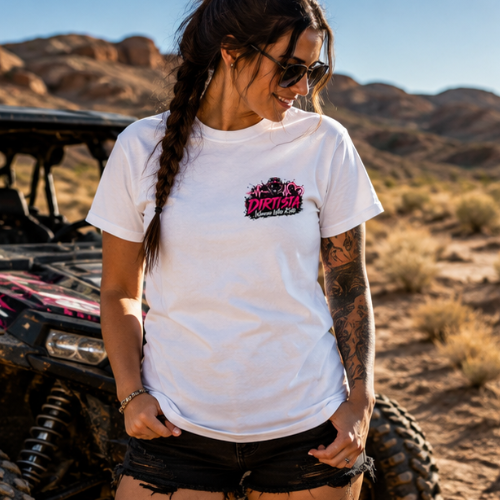 Heartbeat Rider Women’s ATV/UTV T-Shirt – Dirtista Women Who Ride