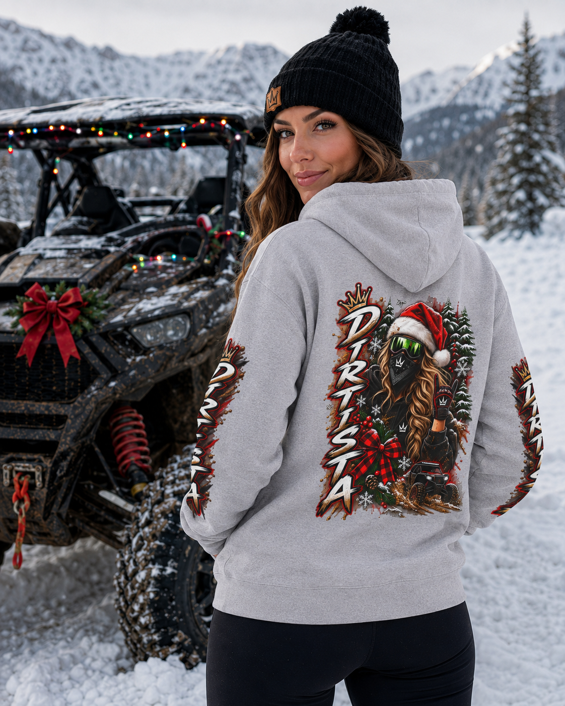 Christmas Trail Rider Women’s UTV Hoodie – Dirtista