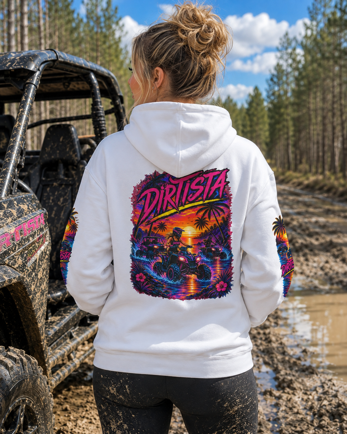 Vibrant Sunset ATV Hoodie | Dirista