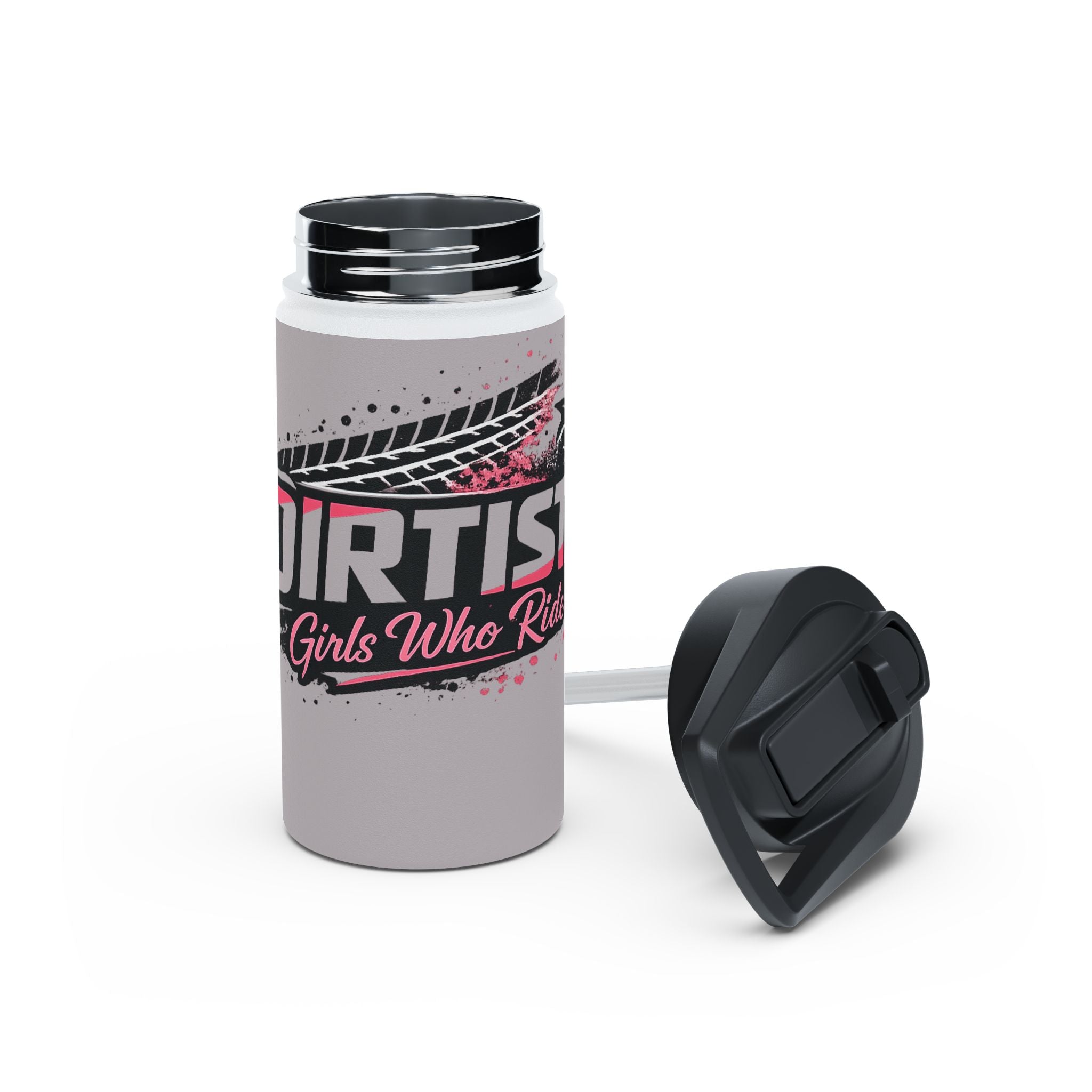 "Dirtista: Girls Who Ride" Racing Stainless Water Bottle