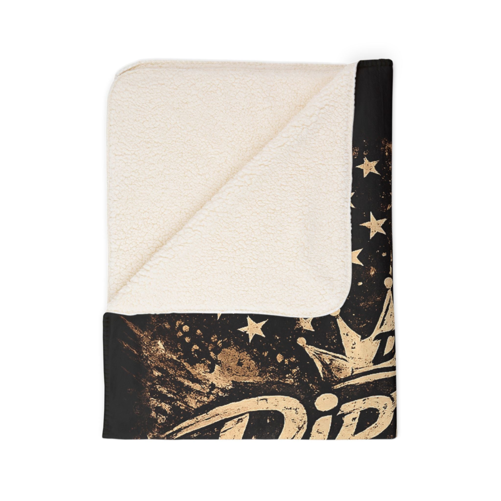 Dirtista Patriotic Sherpa Fleece Blanket | American Flag Off-Road Throw Blanket for Women
