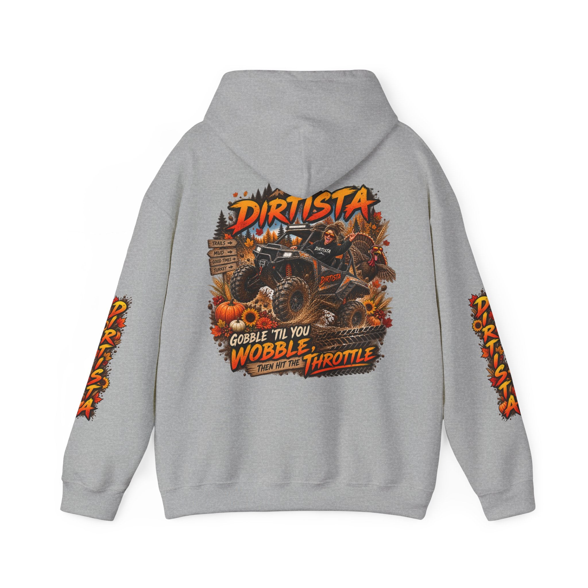Gobble ’Til You Wobble Women’s UTV Thanksgiving Hoodie – Dirtista