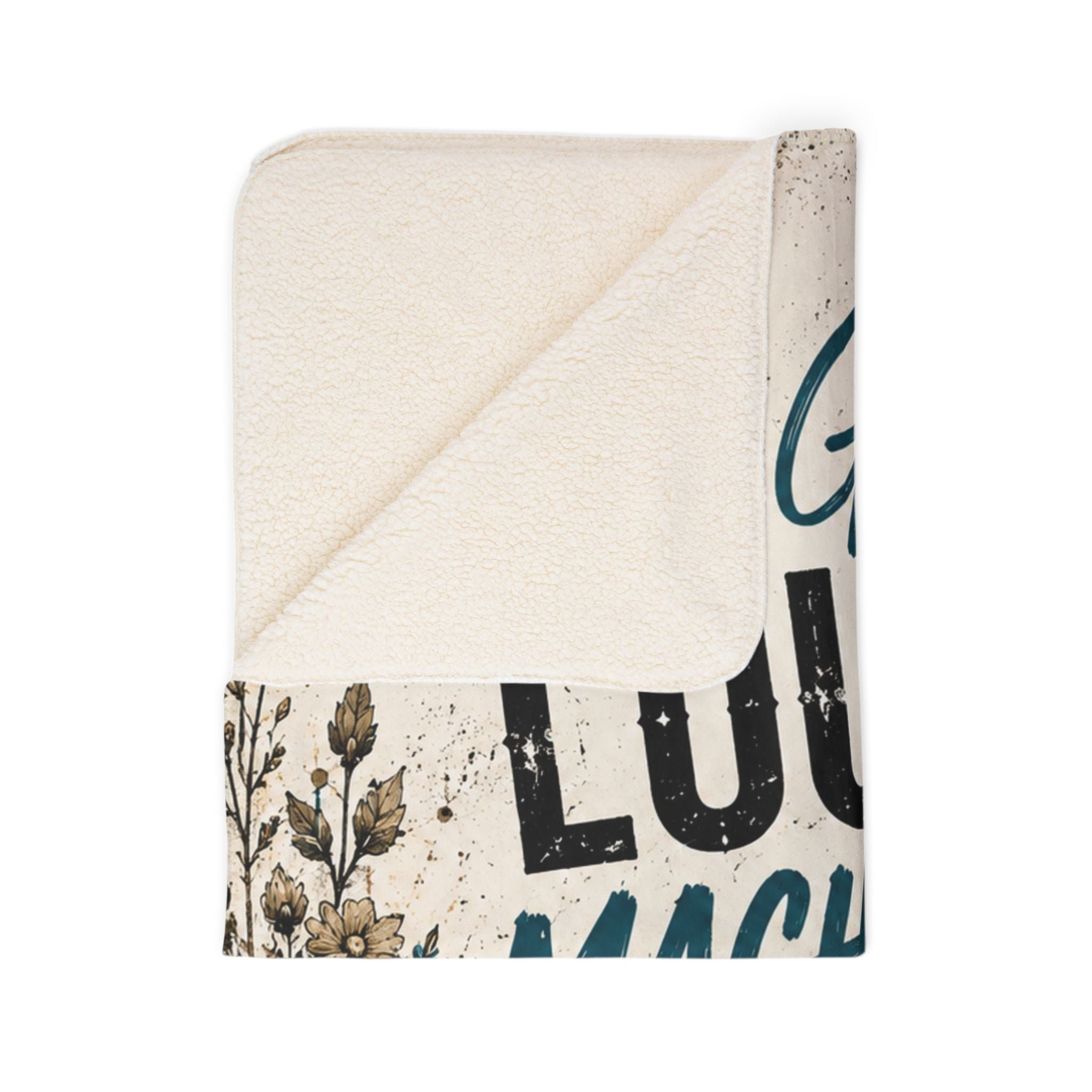 Soft Girl. Loud Machine. Sherpa Fleece Blanket | Women's Off-Road ATV & UTV Throw Blanket | Dirtista