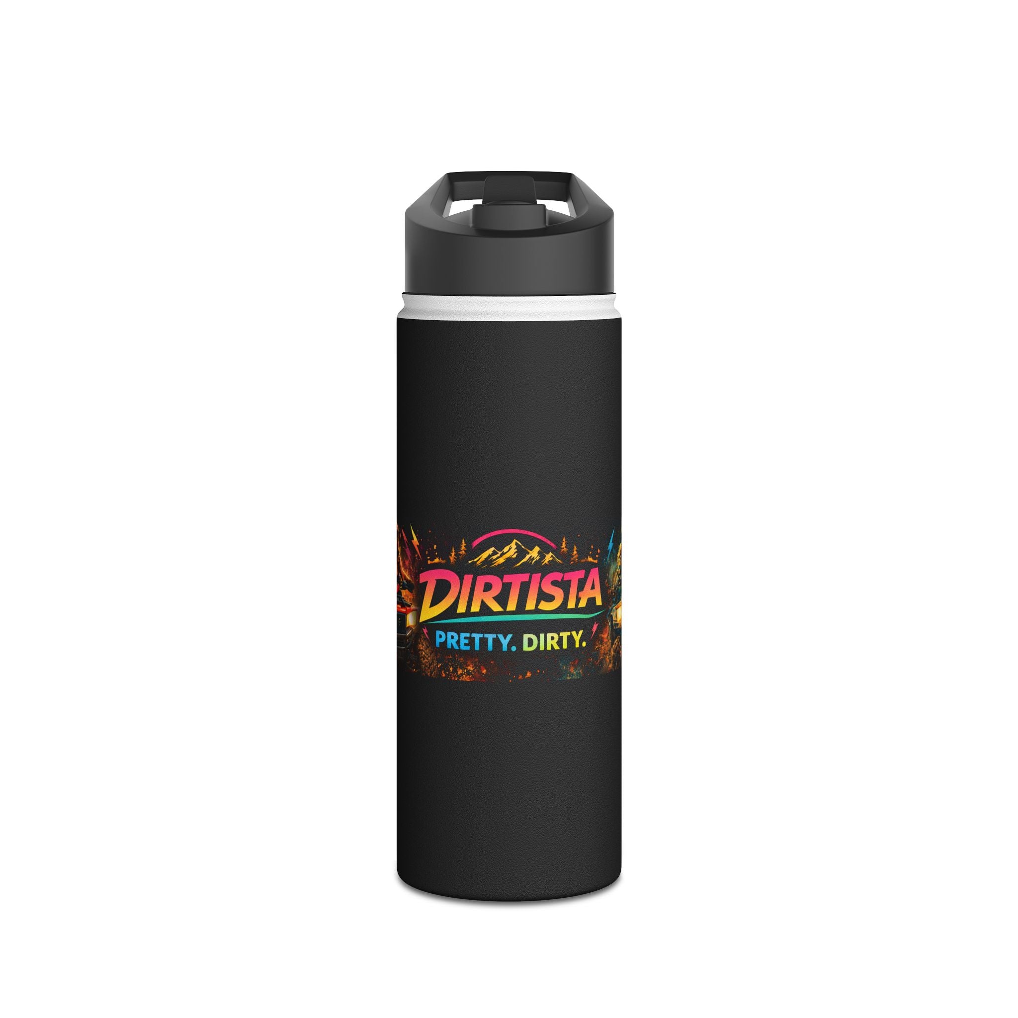 Dirtista Stainless Steel Water Bottle — 'Pretty. Dirty.' Off-Road Adventure Bottle