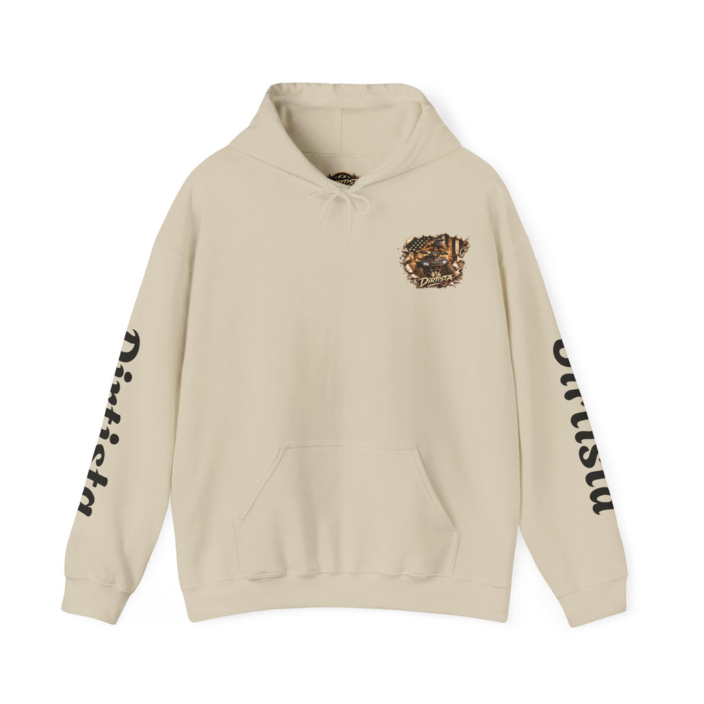 Dirtista Racing Hoodie — American Flag Off-Road Graphic Hooded Sweatshirt