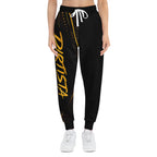 Dirtstar Athletic Joggers — Black & Gold Racing Graphic Sweatpants