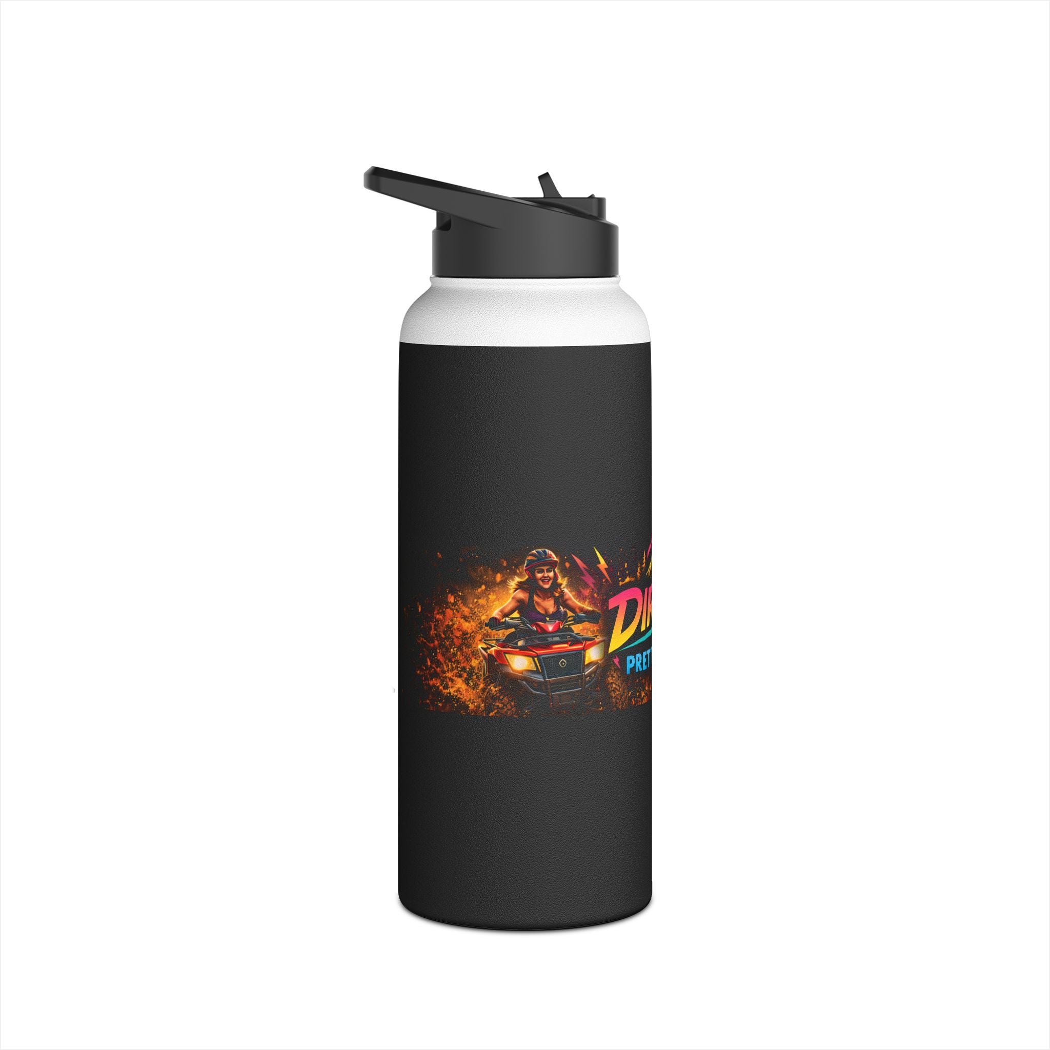 Dirtista Stainless Steel Water Bottle — 'Pretty. Dirty.' Off-Road Adventure Bottle
