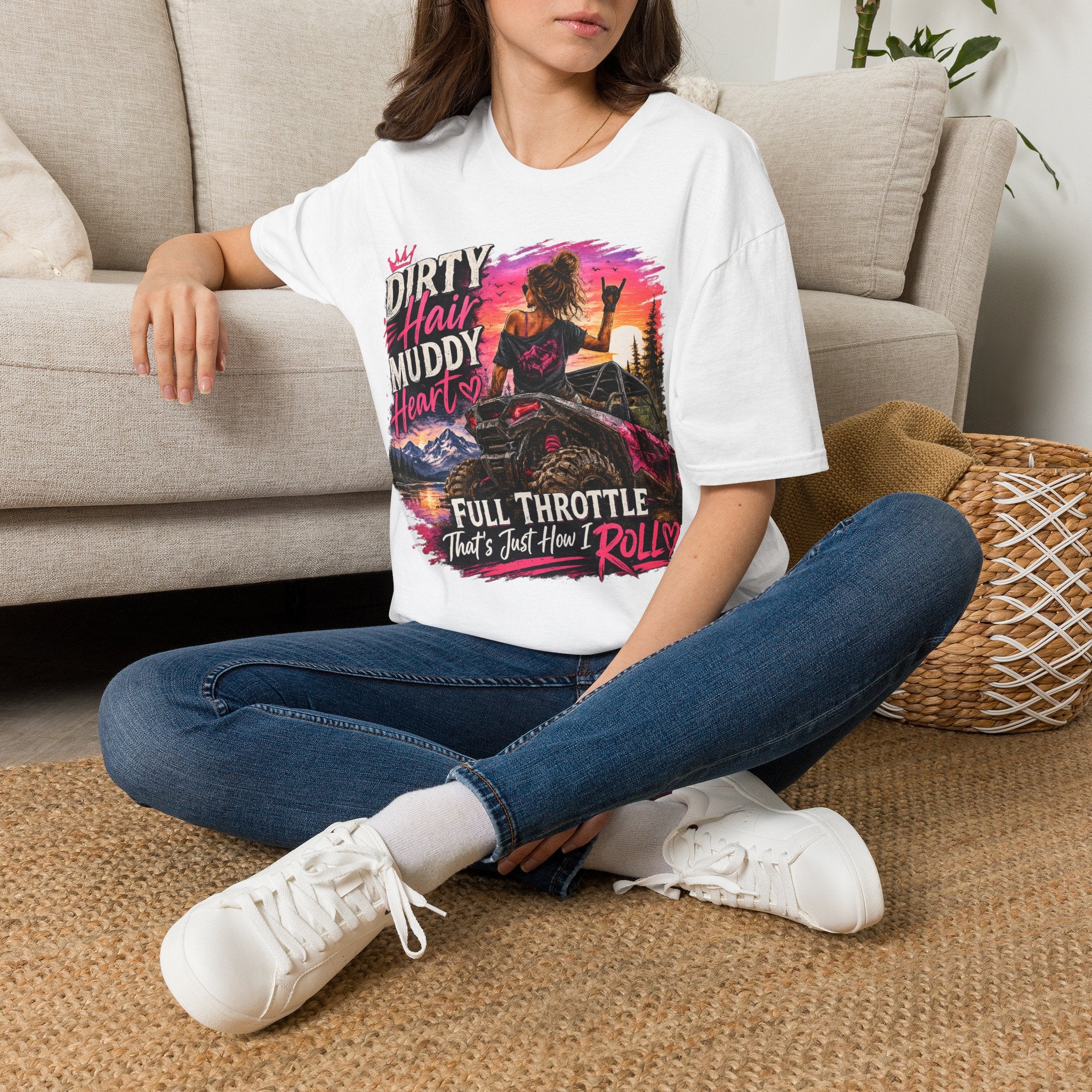 "Dirty Hair, Muddy Heart" Off-Road Girl Graphic Tee