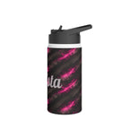 Dirtista Tire & Hot Pink Galaxy Stainless Steel Water Bottle