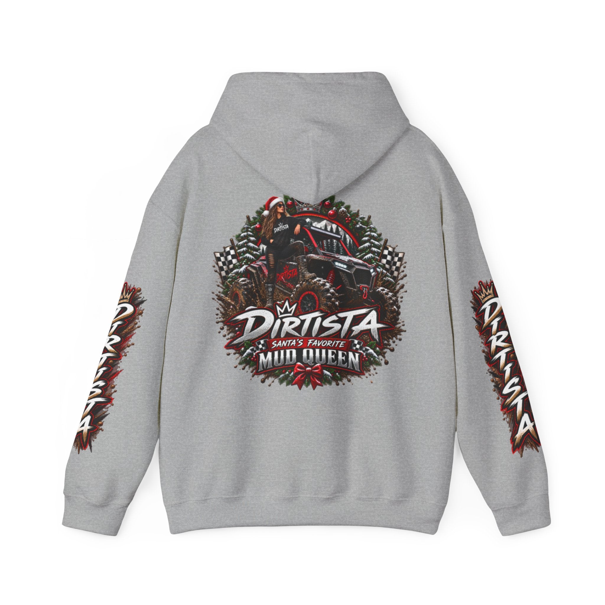 Santa’s Favorite Mud Queen Women’s UTV Christmas Hoodie – Dirtista