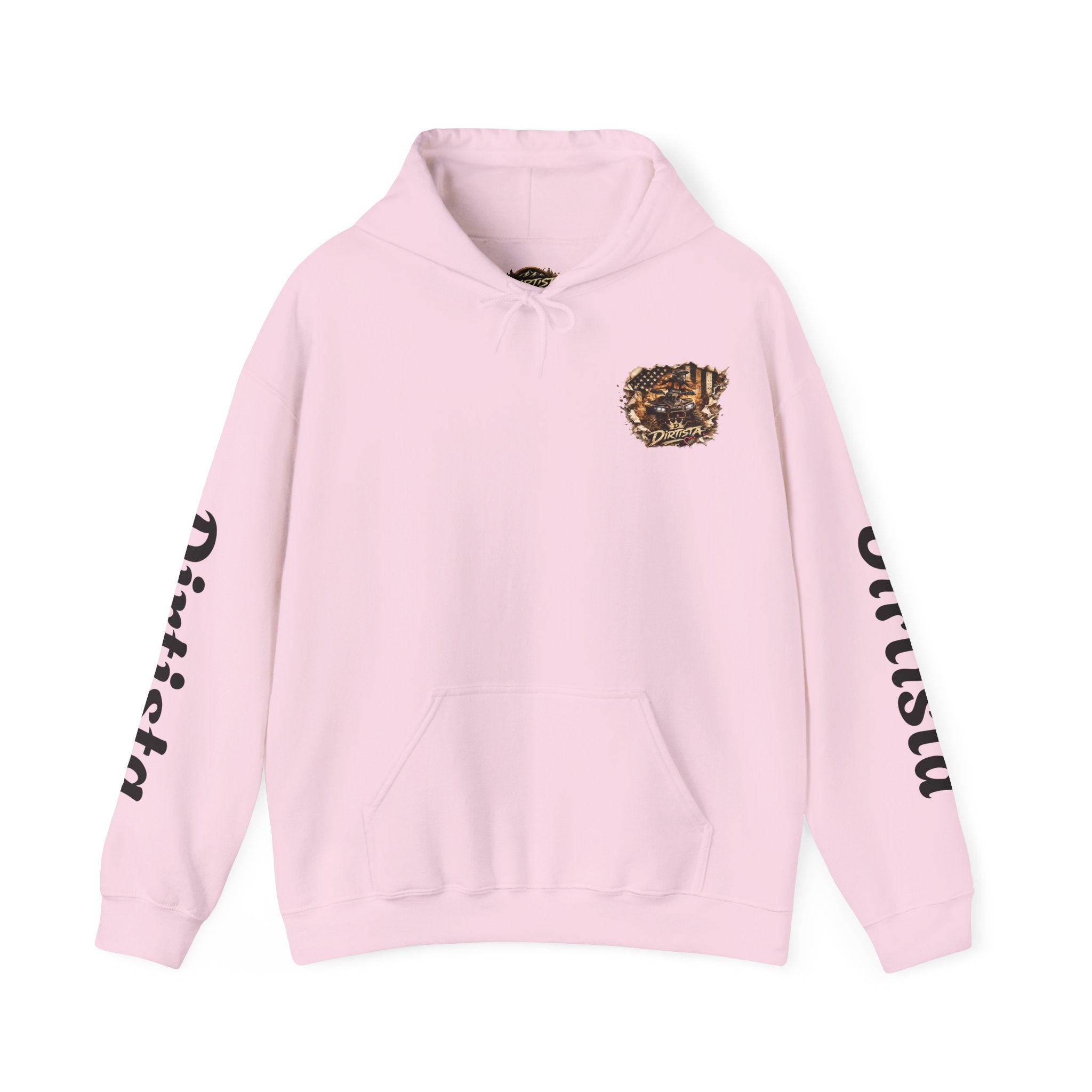 Dirtista Racing Hoodie — American Flag Off-Road Graphic Hooded Sweatshirt