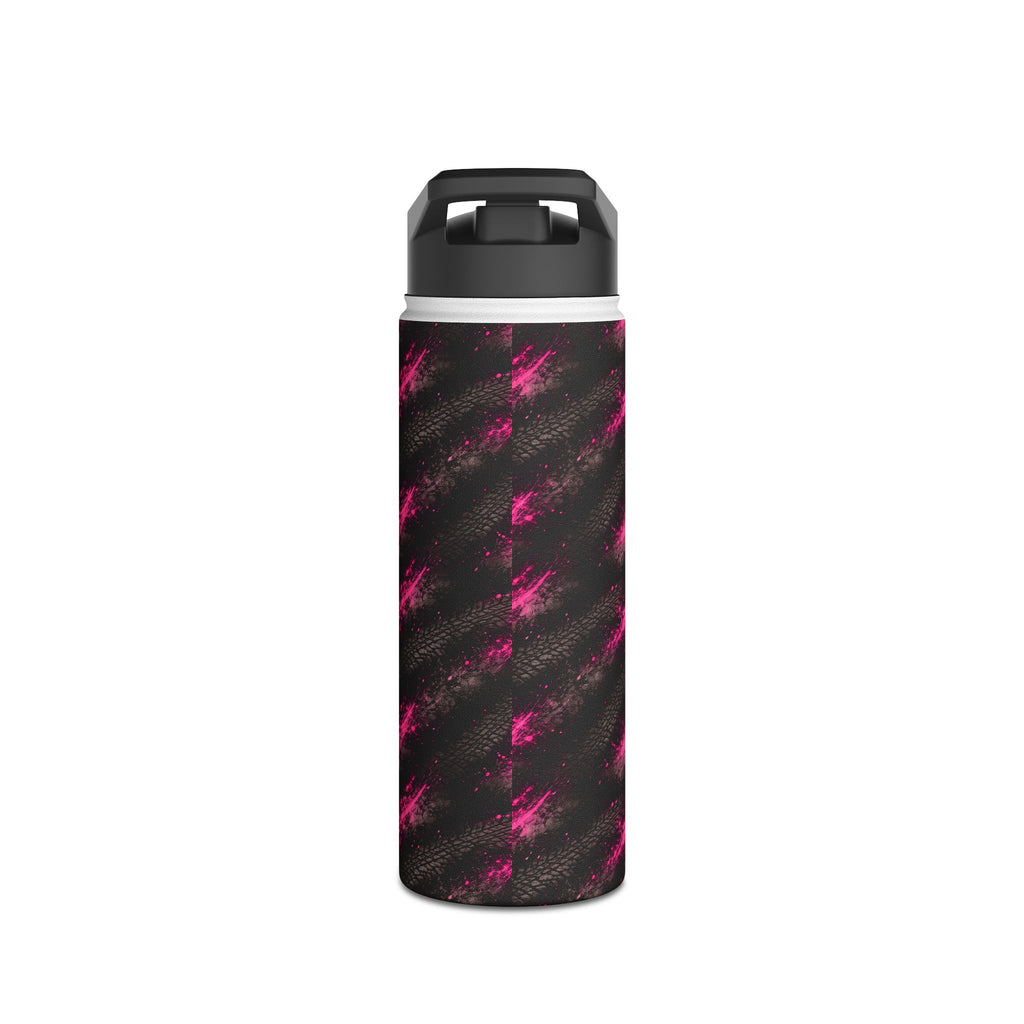 Dirtista Tire & Hot Pink Galaxy Stainless Steel Water Bottle