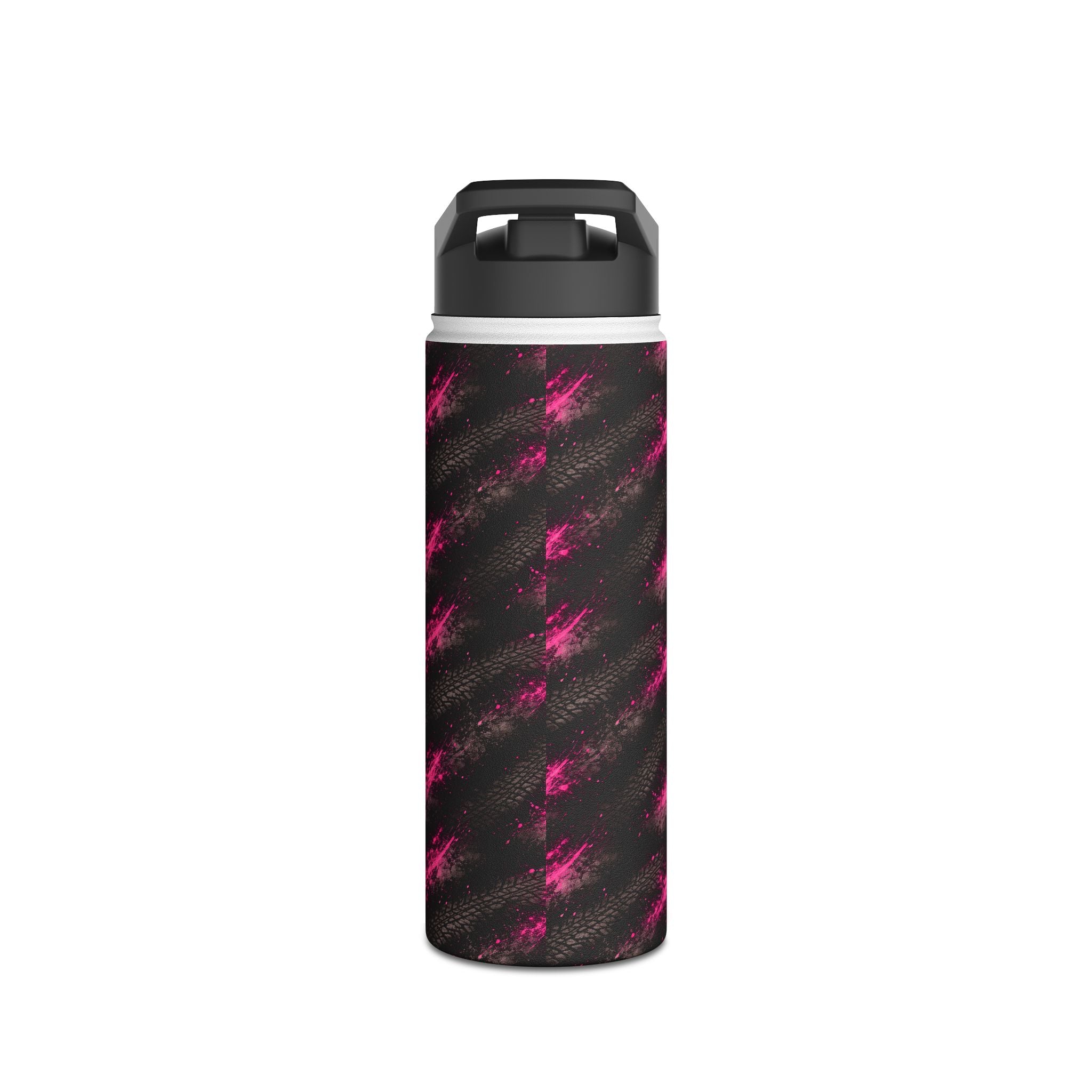 Dirtista Tire & Hot Pink Galaxy Stainless Steel Water Bottle