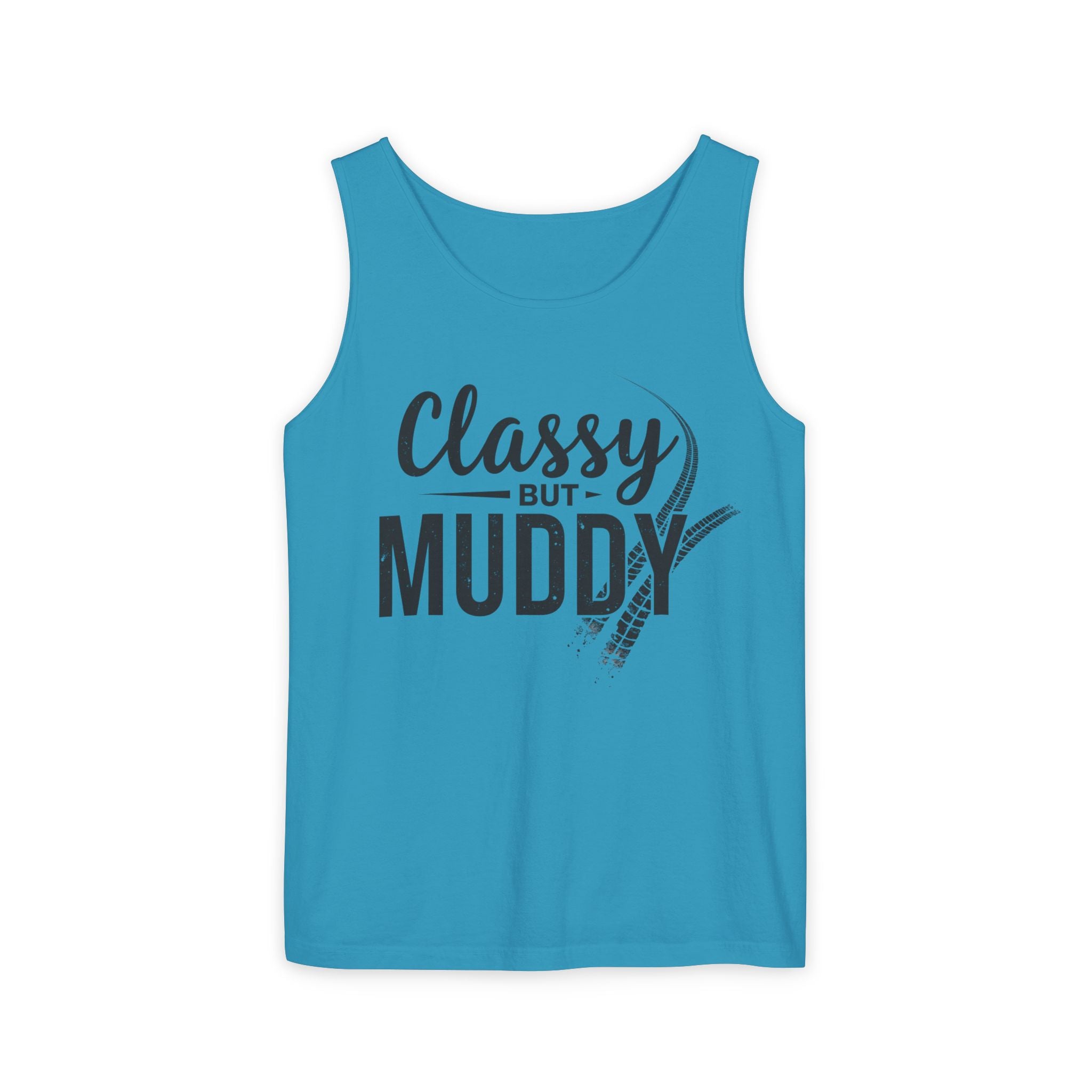 Classy But Muddy Tank Top — Funny Equestrian / Riding Tank