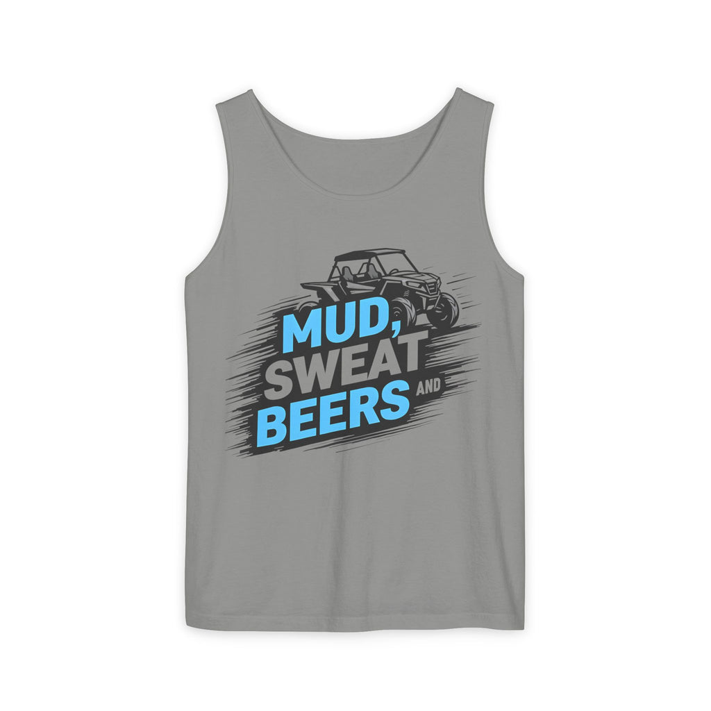 "Mud Sweat and Beers" Off‑Road Racing Graphic Tank Top for Truck & ATV Fans