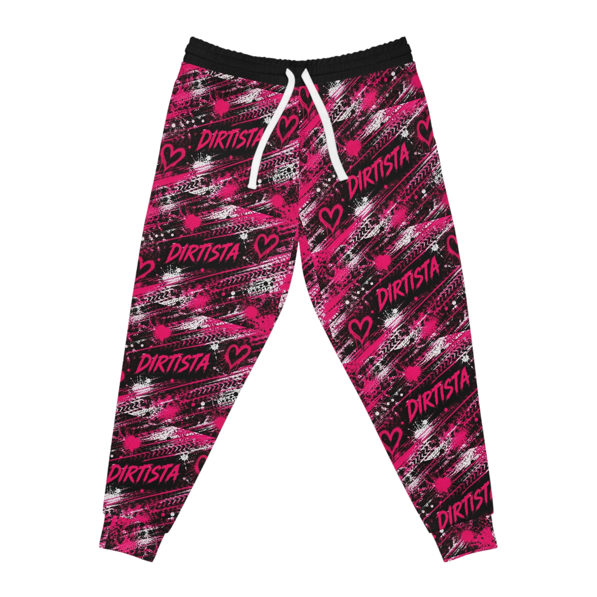 Pink Grunge "Dirtista" All-Over Print Joggers