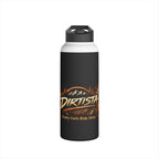 "Dirtista: Pretty Girls Ride Dirty" Off‑Road Stainless Steel Water Bottle