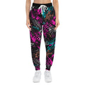Pantalon de jogging à imprimé empreinte de pneu fluo