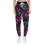 Neon Tire-Track Print Joggers