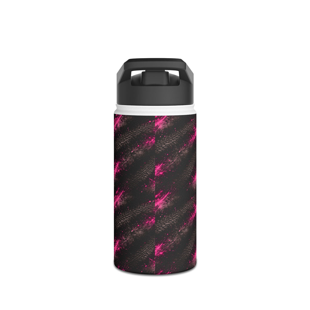 Dirtista Tire & Hot Pink Galaxy Stainless Steel Water Bottle