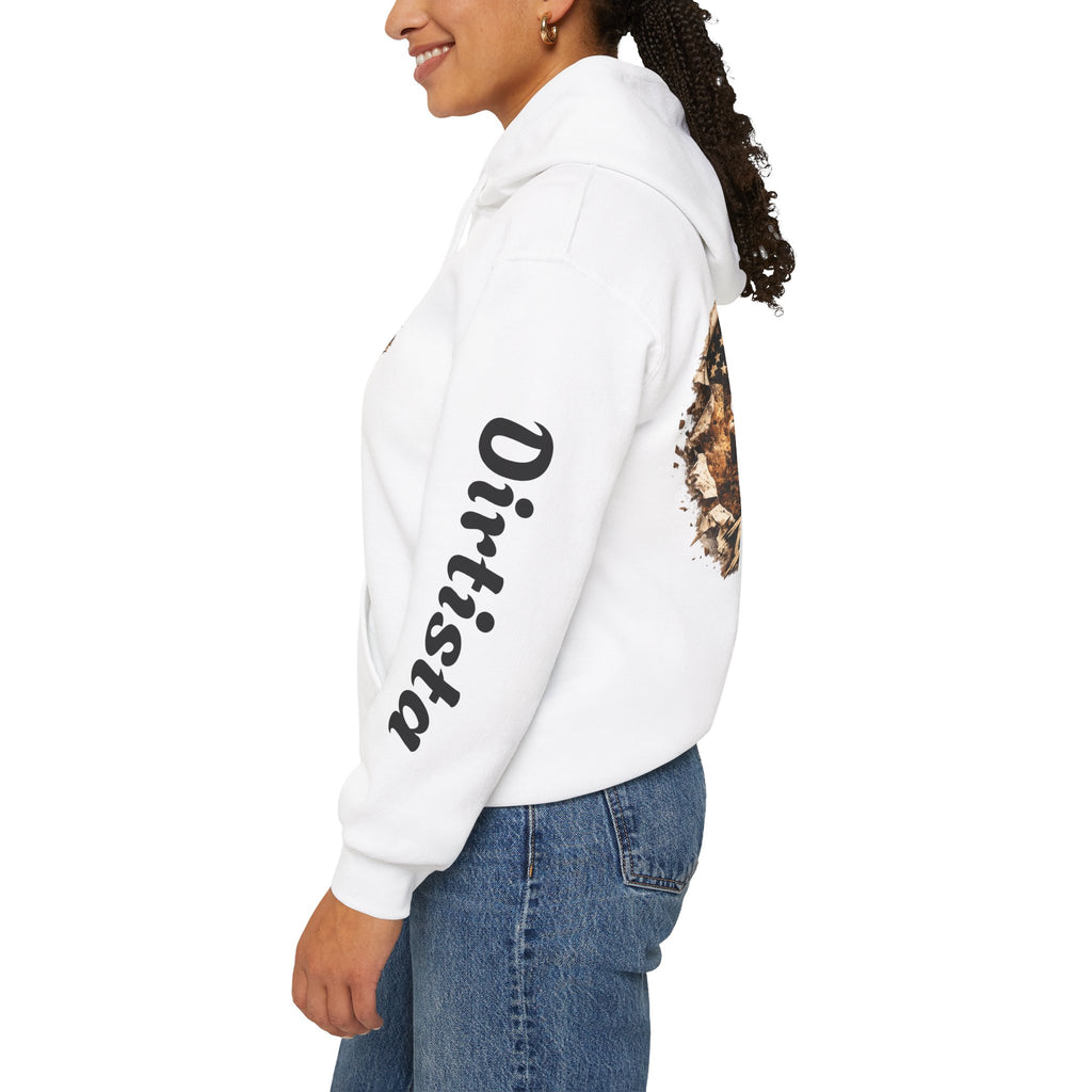 Dirtista Racing Hoodie — American Flag Off-Road Graphic Hooded Sweatshirt