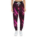 Joggers de sport fluo rose "Neon Pink Racing Tire" — Rétro Cyberstreet AOP