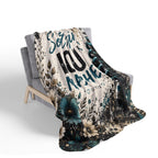 Soft Girl. Loud Machine. Sherpa Fleece Blanket | Women's Off-Road ATV & UTV Throw Blanket | Dirtista