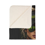 Dirtista "Eat. Sleep. Ride. Repeat." Sherpa Fleece Blanket | Women's ATV & UTV Throw Blanket