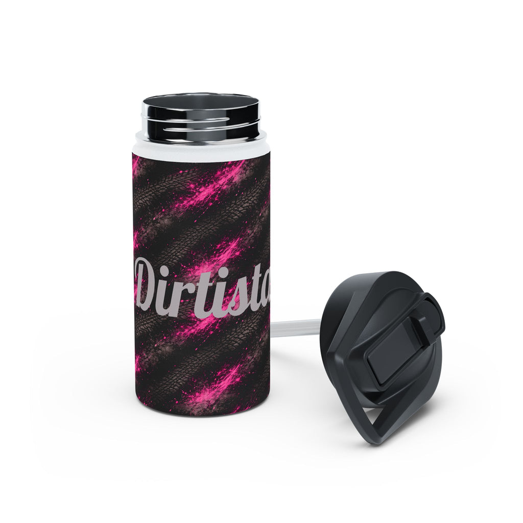 Dirtista Tire & Hot Pink Galaxy Stainless Steel Water Bottle