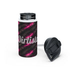 Dirtista Tire & Hot Pink Galaxy Stainless Steel Water Bottle