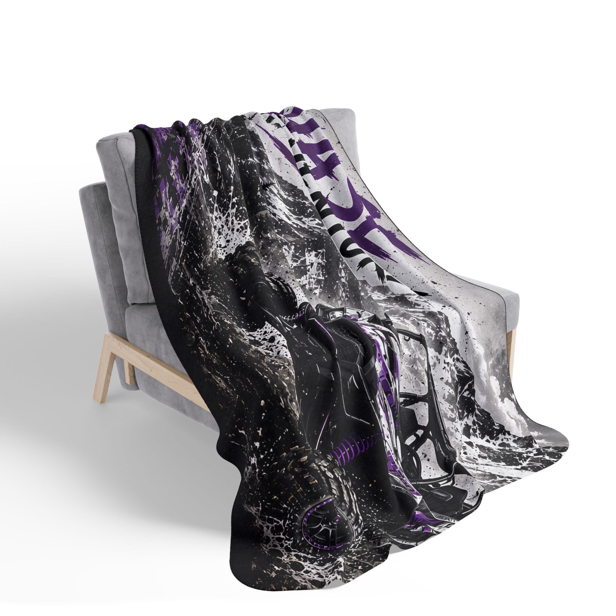Chase Adventure Sherpa Fleece Blanket | Purple UTV Throw