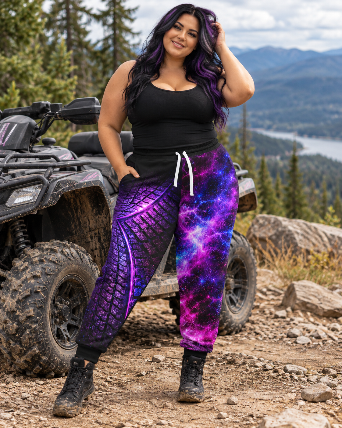 Galaxy Trail Women’s ATV/UTV All-Over Print Joggers – Dirtista