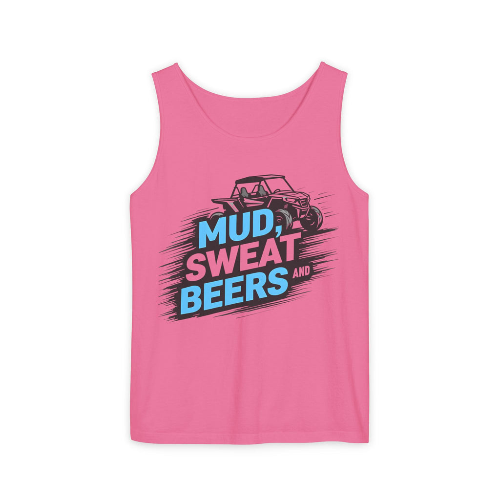 "Mud Sweat and Beers" Off‑Road Racing Graphic Tank Top for Truck & ATV Fans