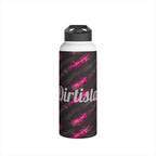 Dirtista Tire & Hot Pink Galaxy Stainless Steel Water Bottle
