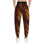 Golden Burnout Tire Track Athletic Joggers