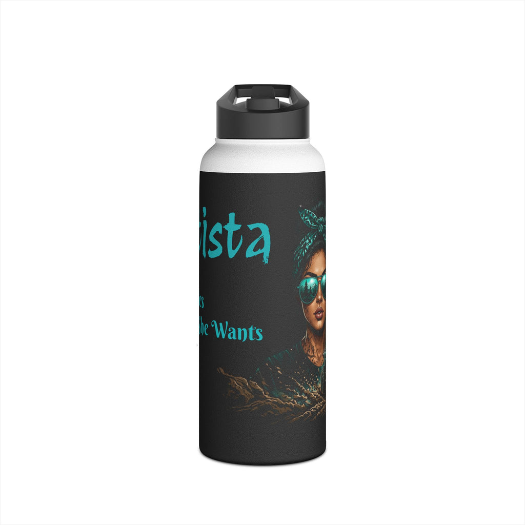 Dirtista Stainless Steel Water Bottle — 'She Rides Where She Wants'