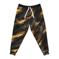 Pantalon de jogging imprimé pneu coup de pinceau doré